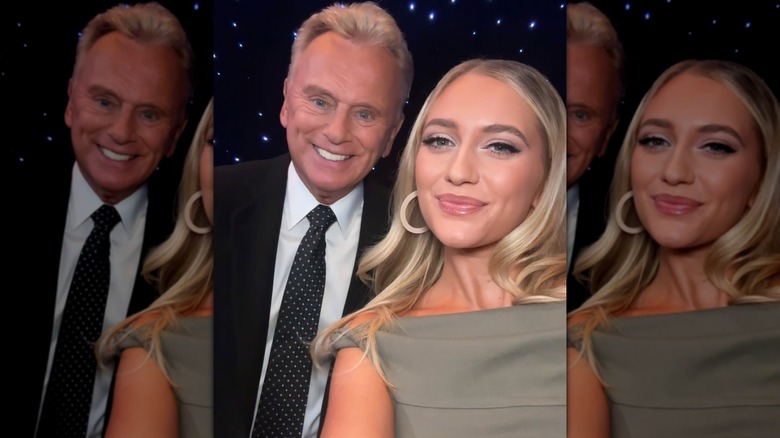 Maggie takes a selfie with her dad