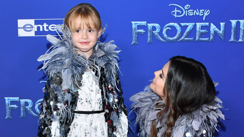 Selena Gomez and Gracie Teefey on the red carpet