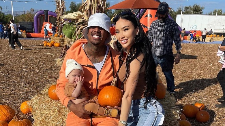 Nick Cannon and Bre Tiesi with their son