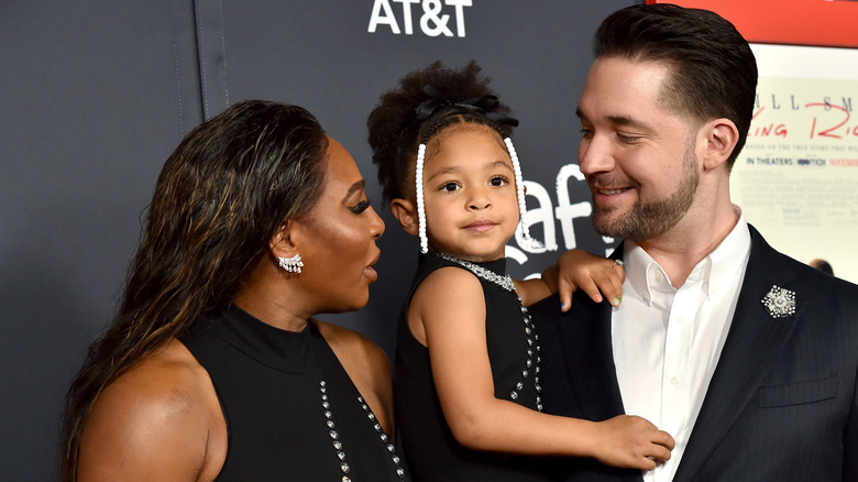 Serena Williams and family attending the 2021 AFI Fest