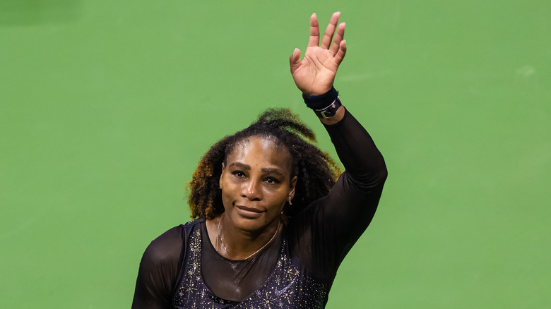 Serena Williams after final tennis match