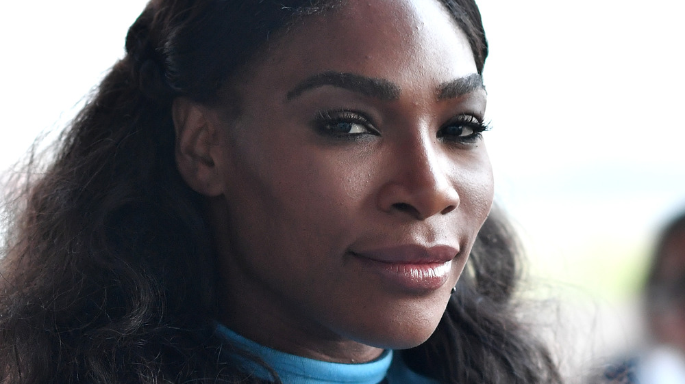 Serena Williams smiling for the camera