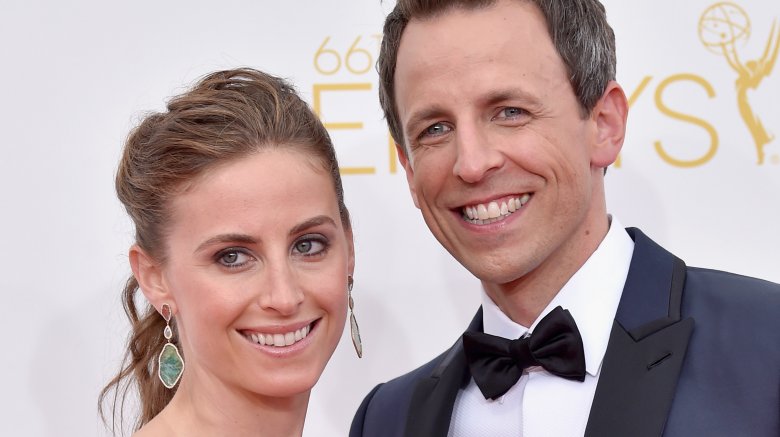 Seth Meyers and Alexi Ashe
