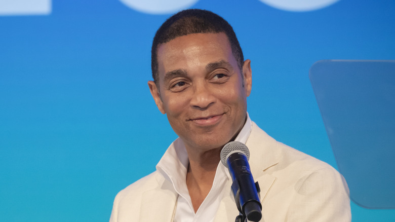 Don Lemon with a microphone