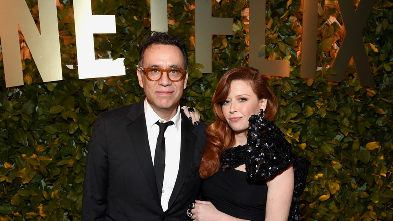 Fred Armisen and Natasha Lyonne at Netflix 2020 Golden Globes After Party