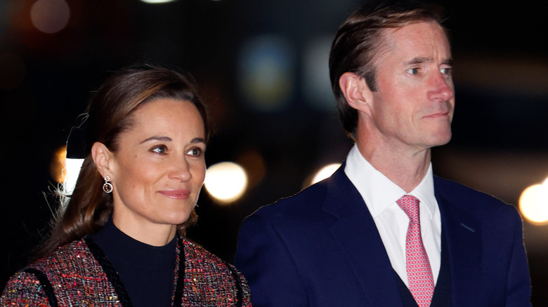 Pippa Matthews and James Matthews attend Christmas event at Westminster Abbey in 2023