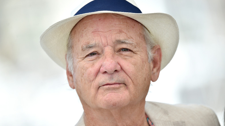 Bill Murray wearing a white hat
