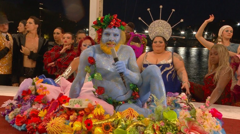 Scene from Paris Olympics opening ceremony