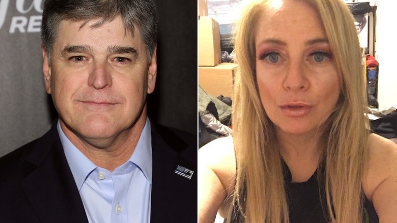 Sean Hannity on a red carpet; Debbie Schlussel takes a selfie