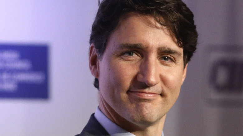 Justin Trudeau grinning