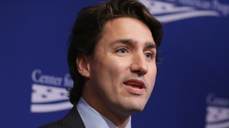 Justin Trudeau pondering