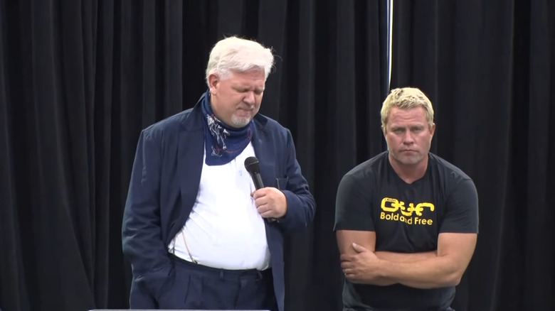 Tim Ballard and Glenn Beck at an event