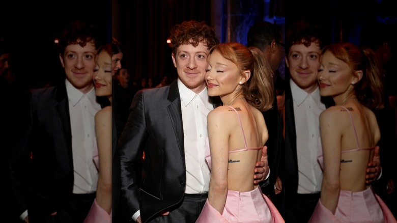 Ethan Slater and Ariana Grande attending The National Board of Review Annual Awards Gala at Cipriani 42nd Street