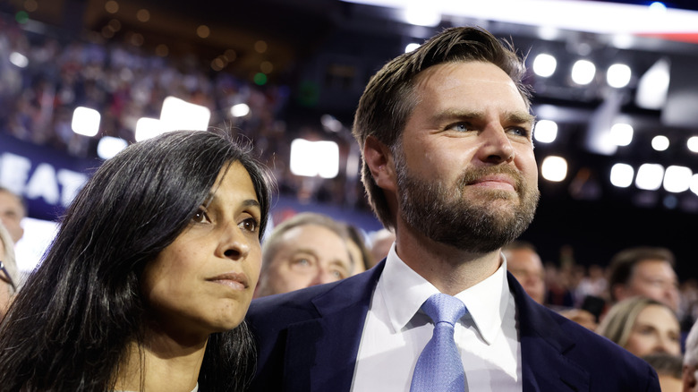 Usha and JD Vance at the 2024 Republican National Convention