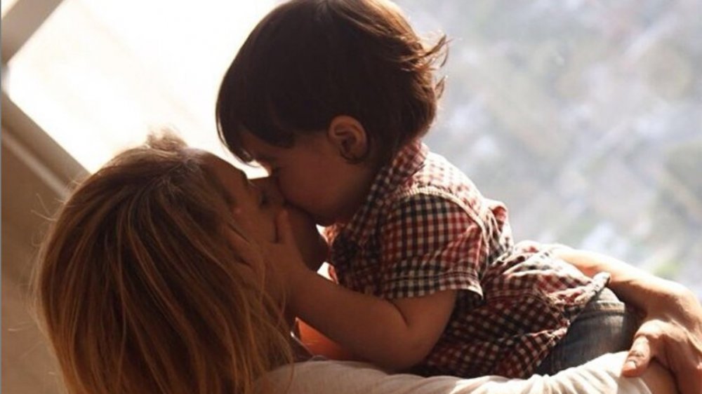 Shakira and her son Milan