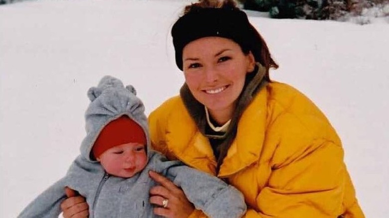 Shania Twain with her son Eja