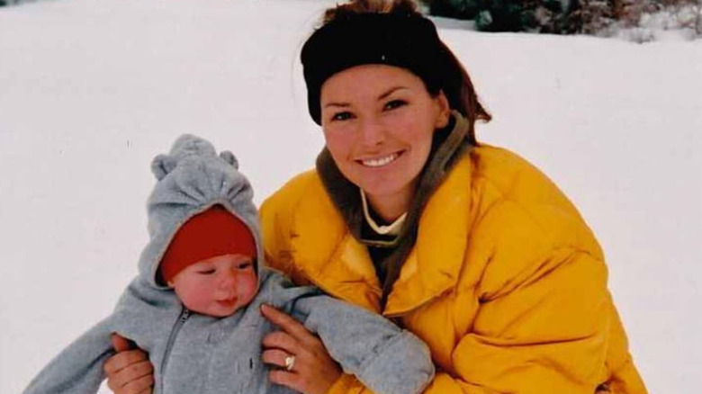 Shania Twain with son Eja Lange