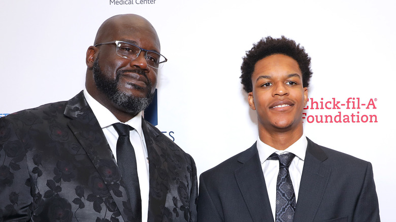 Shaquille and Shareef O'Neal smiling