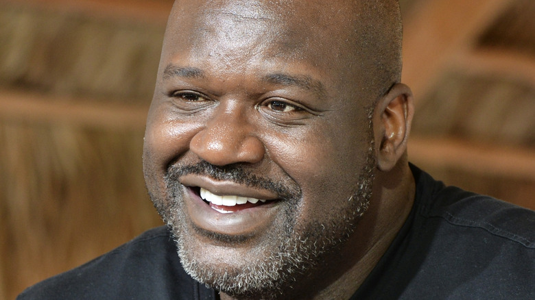 Shaquille O'Neal appears on the ShopHQ channel for his cooking show