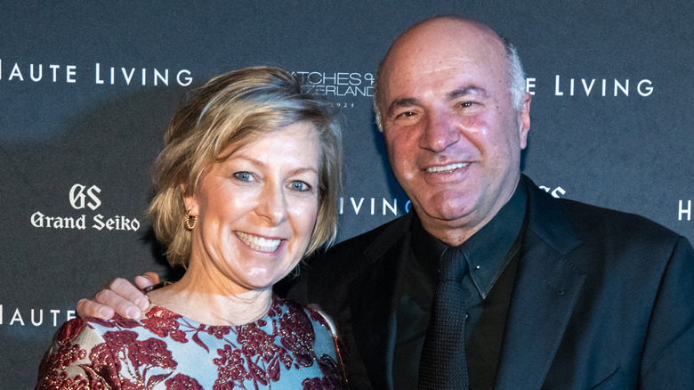 Linda and Kevin O'Leary posing