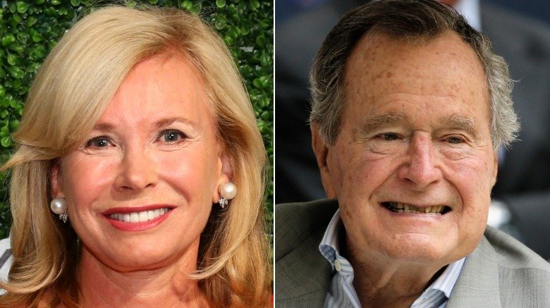 Sharon Bush and George H.W. Bush