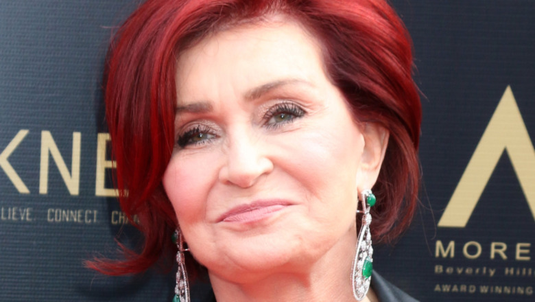 Sharon Osbourne on a red carpet 