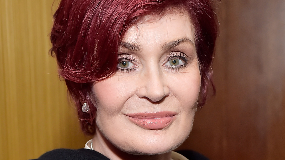 Sharon Osbourne staring