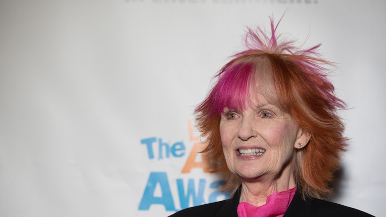 Shelley Fabares smiling while posing at an event