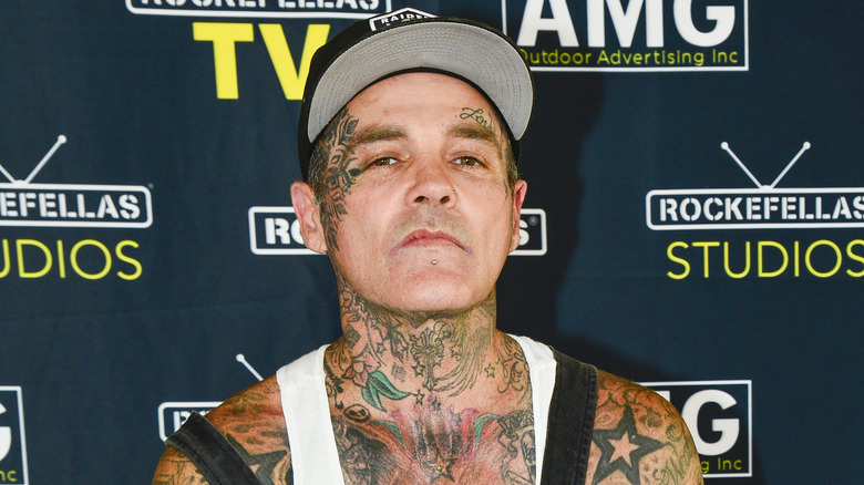 Shifty Shellshock wearing a hat