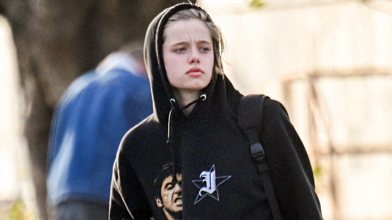 Shiloh Jolie walking
