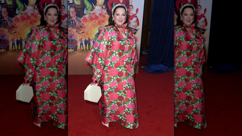 Melissa McCarthy arriving at the Los Angeles Premiere Of Netflix's "UNFROSTED" at The Egyptian Theatre Hollywood