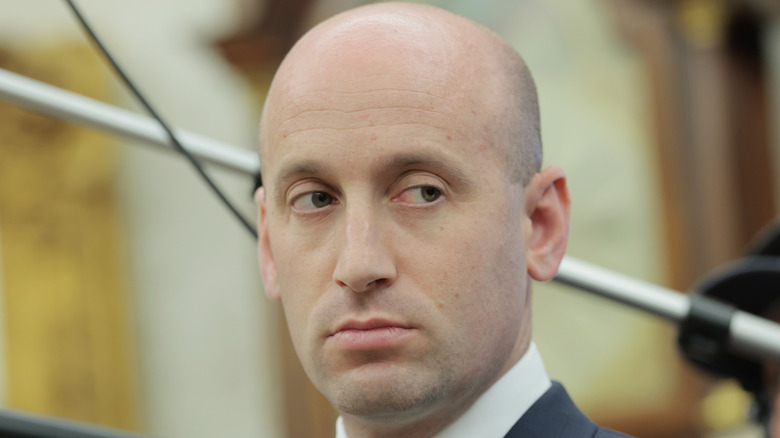 Stephen Miller pictured in the White House in 2025.