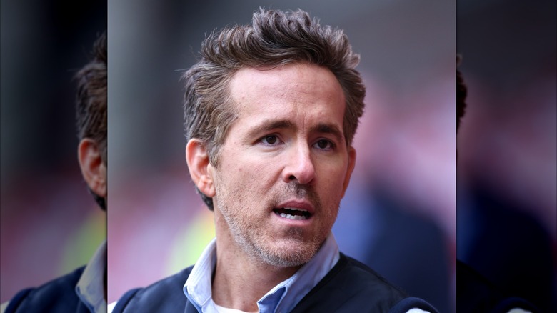 Ryan Reynolds ahead of the Emirates FA Cup Fifth Round match between Wrexham and Chelsea at Racecourse Ground on March 7, 2026.