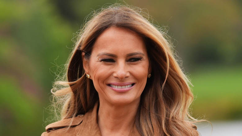 Melania Trump smiles during U.K. visit in September 2025