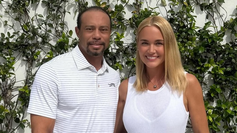 Tiger Woods poses with Vanessa Trump in March 2025