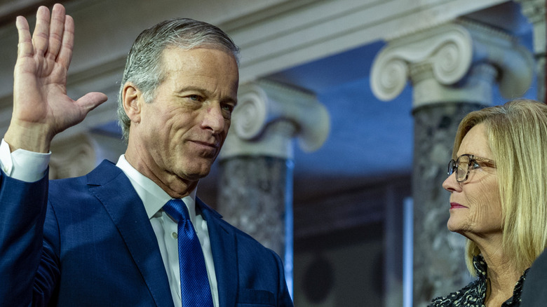 John Thune swearing in ceremony in 2023