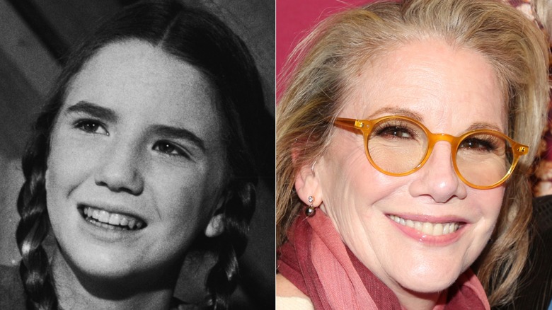 Side by side of Melissa Gilbert in the '70s vs 2025
