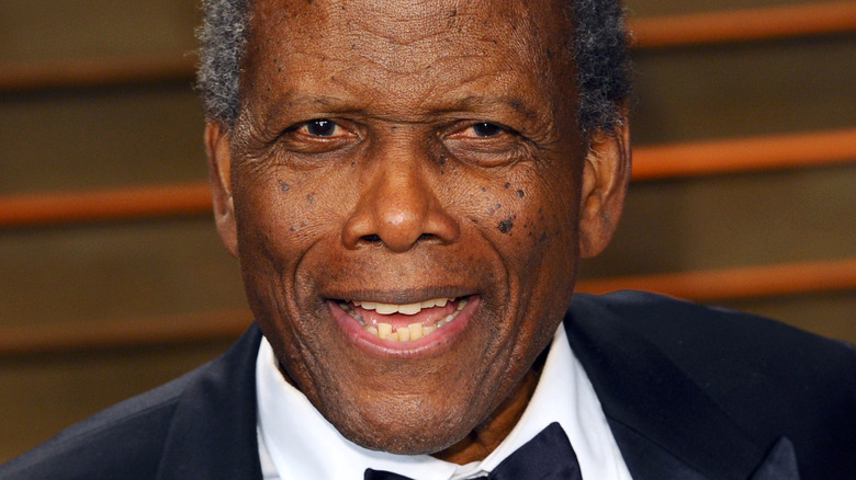 Sidney Poitier on the red carpet 