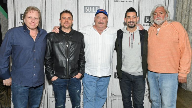 Sig Hansen posing with other cast member of Deadliest Catch 