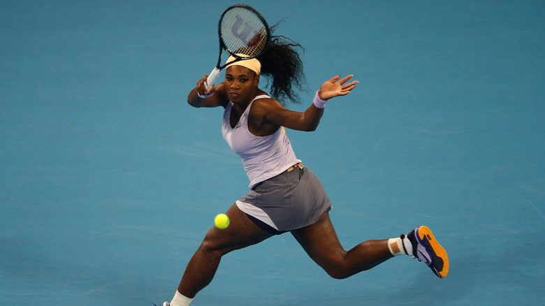 Serena Williams playing tennis in 2013