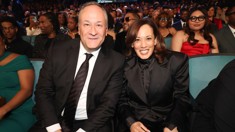 Doug Emhoff and Kamala Harris at the 56th NAACP Image Awards