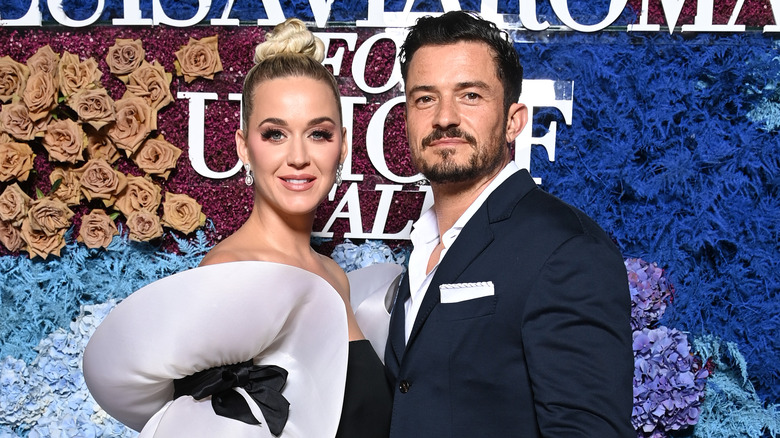 Katy Perry and Orlando Bloom on a red carpet