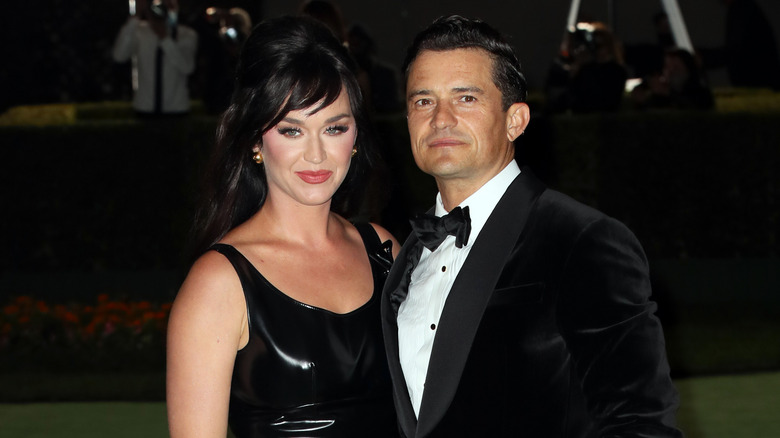 Katy Perry and Orlando Bloom on a red carpet