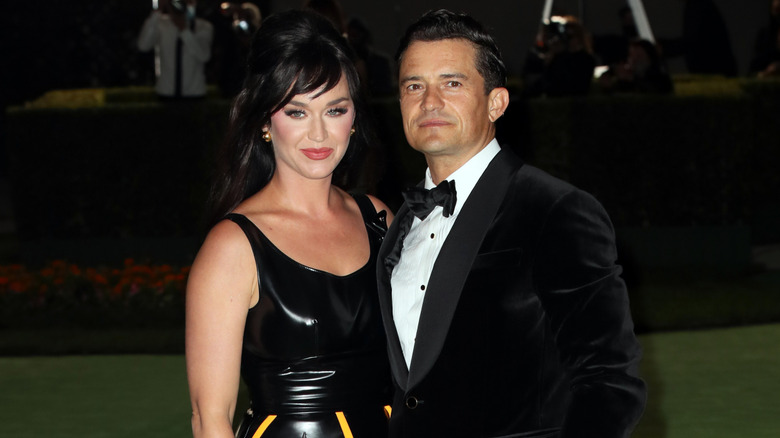 Katy Perry and Orlando Bloom on a red carpet
