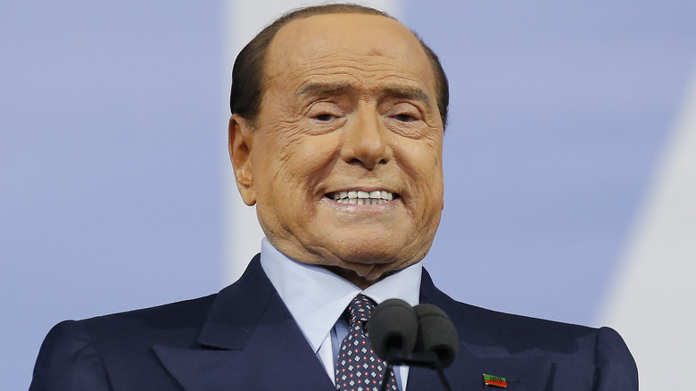 Silvio Berlusconi, smiling