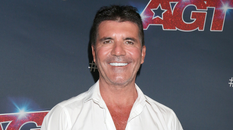 Simon Cowell smiling