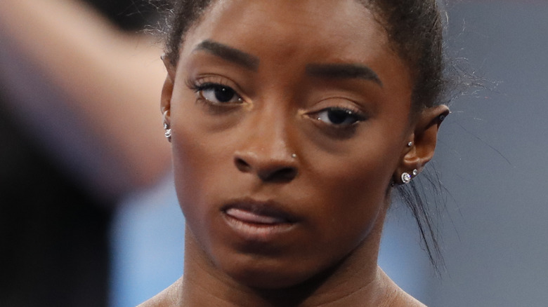 Simone Biles at the Tokyo Olympics