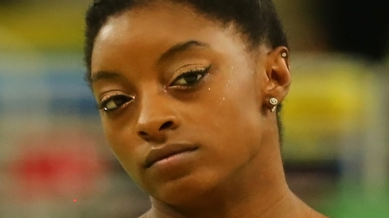 Simone Biles at the Tokyo Olympics