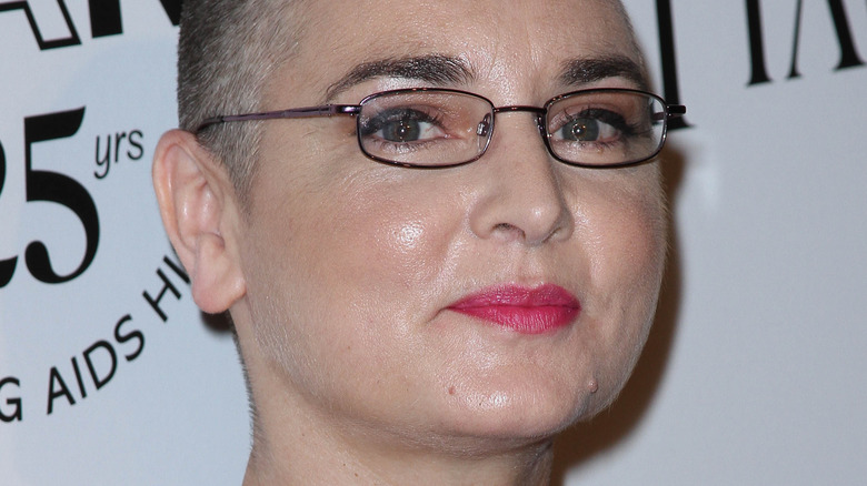 Sinead O'Connor posing