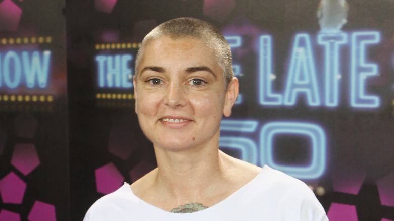 Sinead O'Connor smiling